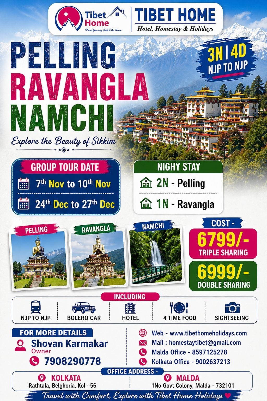 PELLING,RAVANGLA & NAMCHI